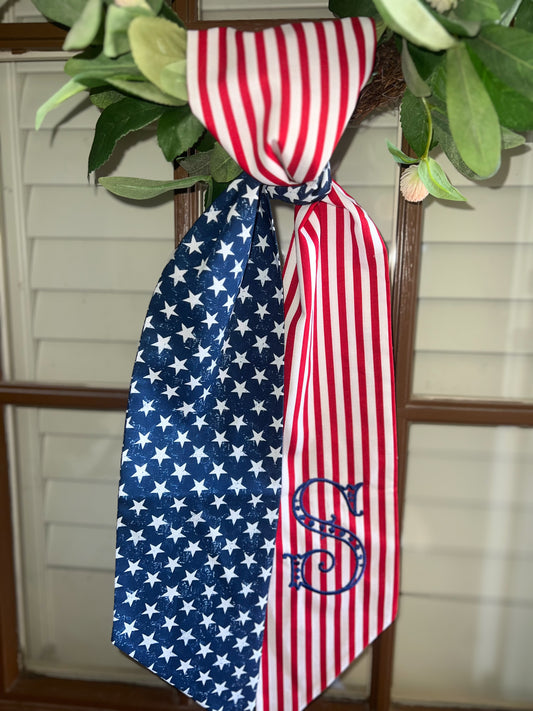 Patriotic Wreath Sash