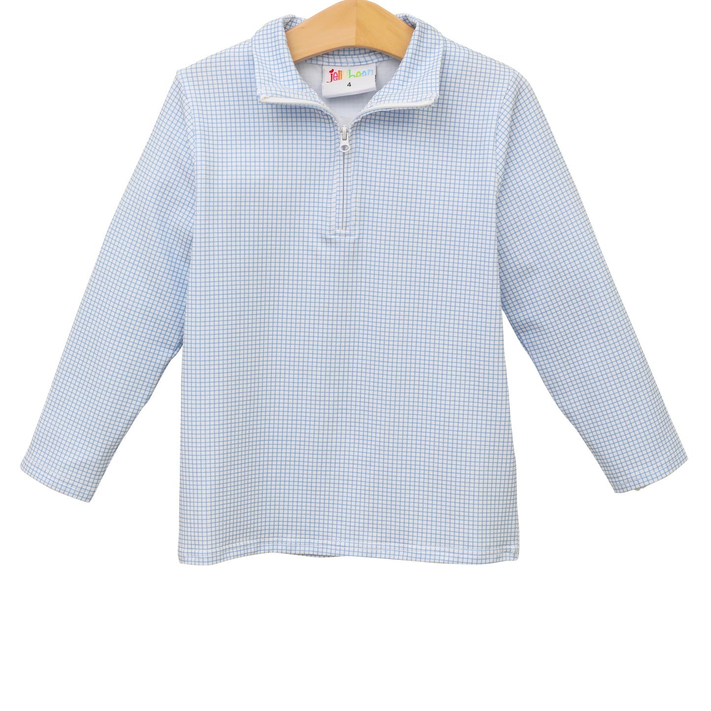 Knit Pullover- Blue Windowpane