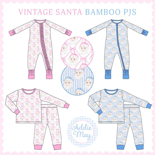 (Closed) PREORDER! Vintage Santa Bamboo PJs