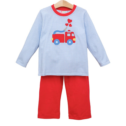 Sound the Alarm Valentine Pants Set