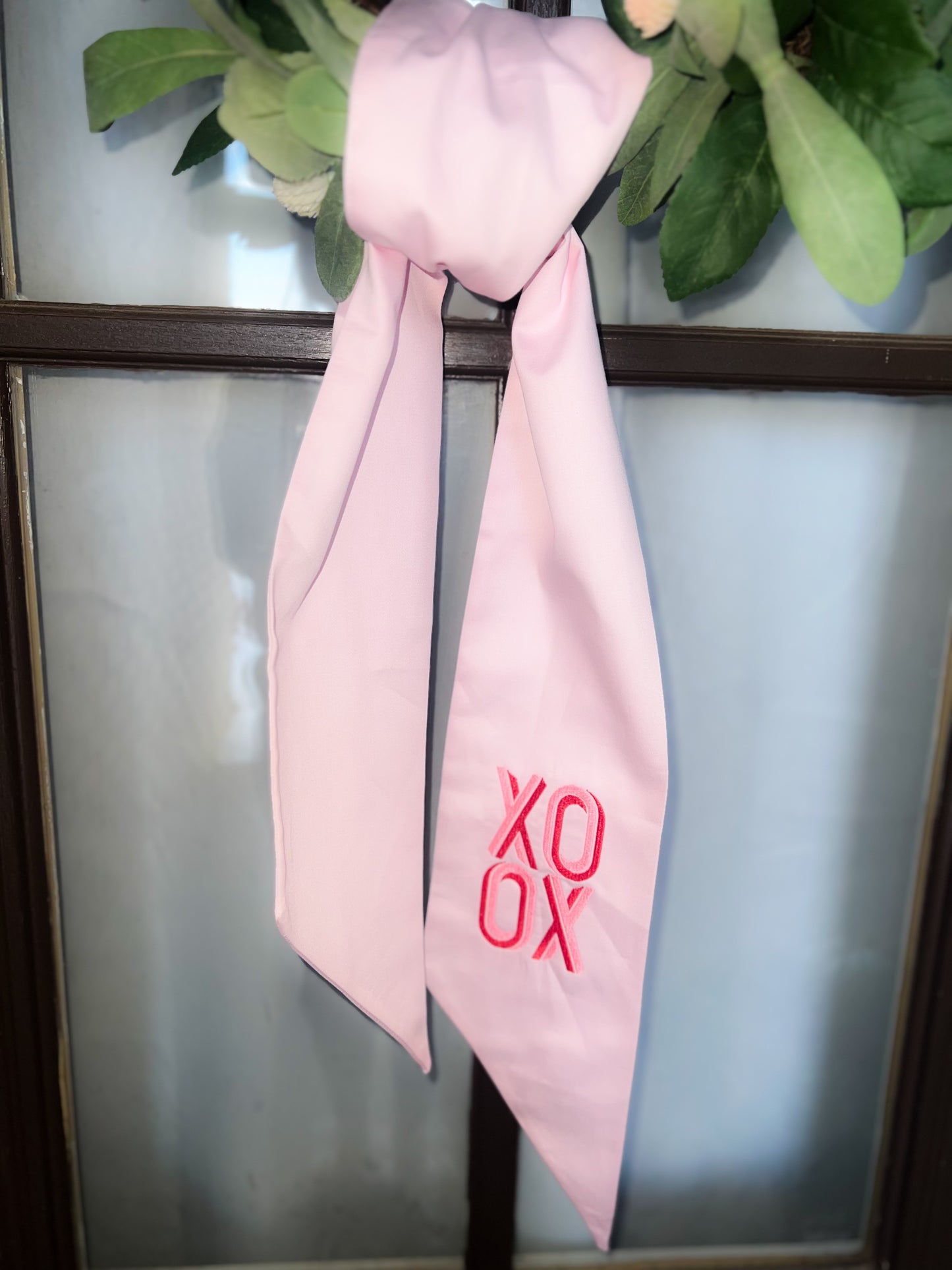 Pretty in Pink Sateen Wreath Sash