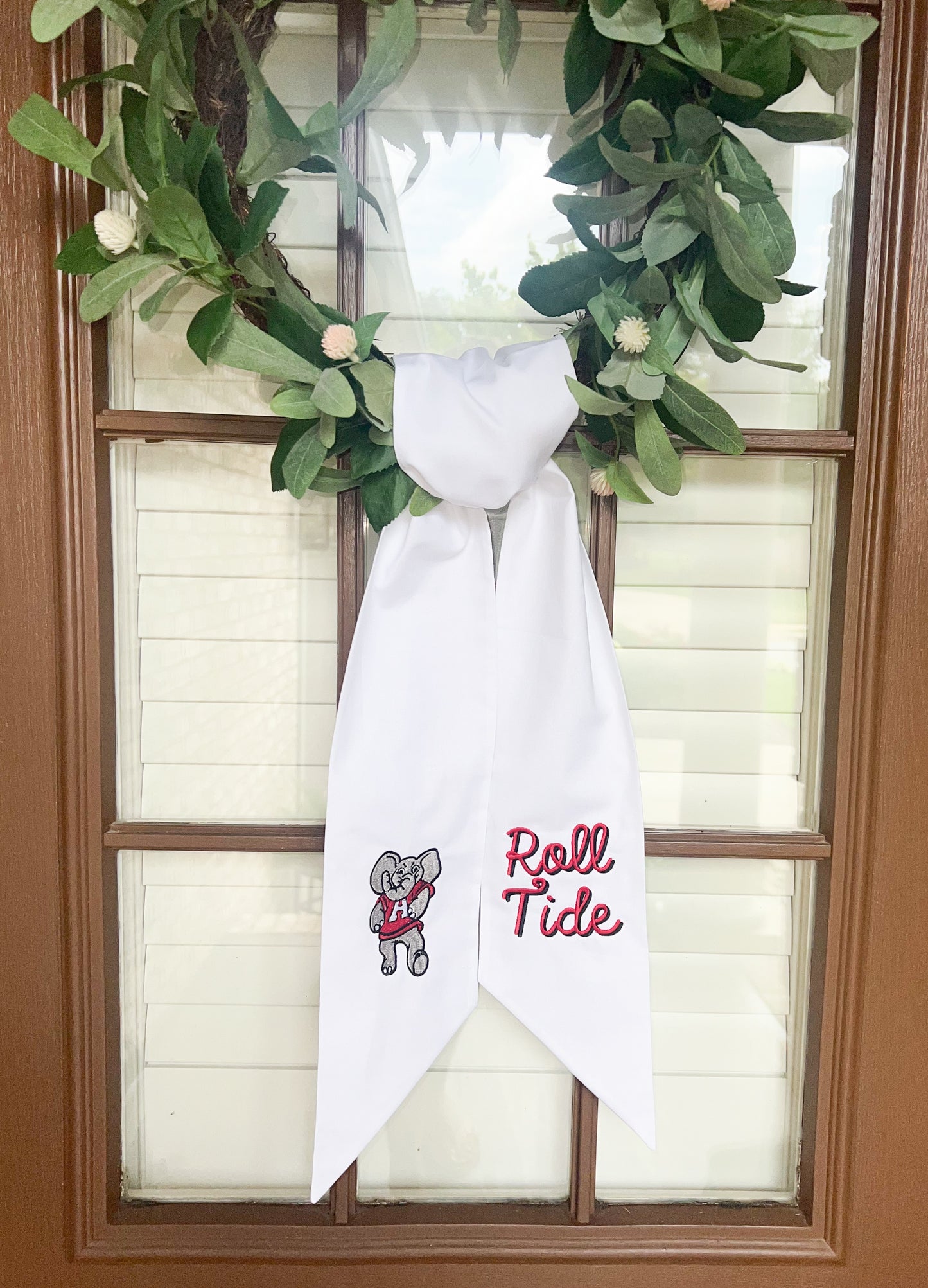 Cooper Lu's Gameday Wreath Sash